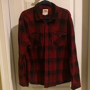 Levi's Red and Black Checkered Shirt